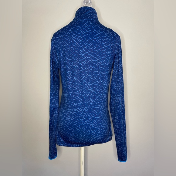 Women’s Nike Pro Dri-Fit Pullover Blue Polka Dot - Picture 5 of 7